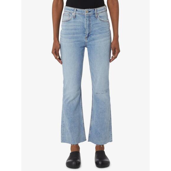 rag & bone Denim - Rag & Bone Casey High Rise Ankle Flare Crop Jeans 29 Lucy Indigo WDD23S2917FFLU
